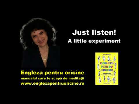 Lecţia # 152 - Just Listen! 🎧 (1) – A Little Experiment 😍