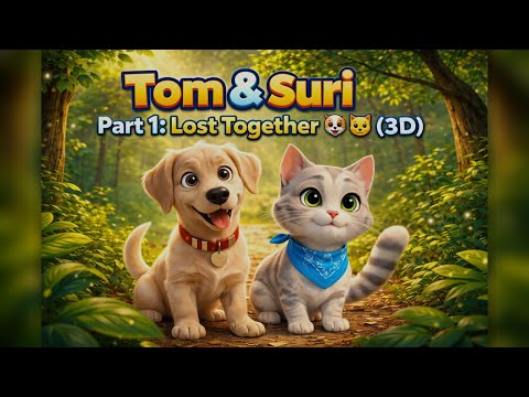 Tom & Suri — Lost Together 🐶🐱| Part 1 (3D Kids Cartoon)