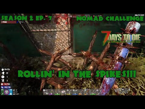 First Blood Moon Horde!! The Nomad Series/Challenge 7 Days to Die Duo Survival S2 Ep.6 Alpha 20.4