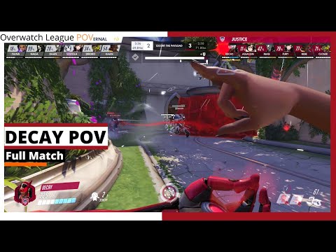 DECAY POV | Symmetra, Tracer, Reaper & McCree | Play Ins - Justice vs Eternal | OWL Season 2021
