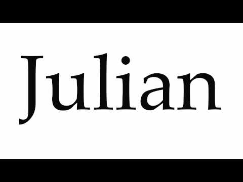 How to Pronounce Julian