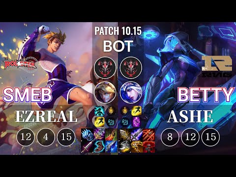 KT Smeb Ezreal vs RNG Betty Ashe Bot - KR Patch 10.15