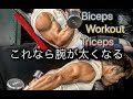 これなら腕が太くなるスーパーセット[Biceps&Triceps Workout]