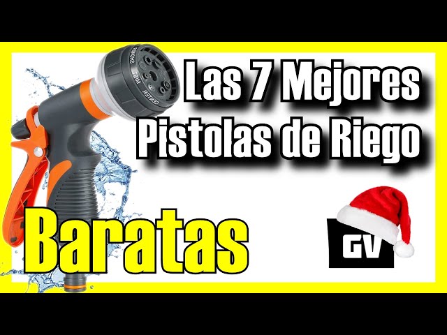Vídeo relacionado con GRÜNTEK Pistola de Riego para Manguera Jardín - Pulverizadora 5 Chorros Resistente y Comoda - Control total con una Mano. Alcachofa de Mangeura Jardín