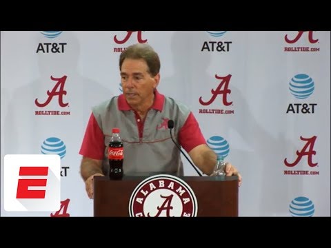 Nick Saban Repsonds To LeBron James' Copyright Infringement Issues With Bama