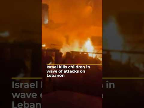 Death toll surges as Israeli strikes on Lebanon escalate | AJ #shorts