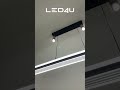 Подвесной светильник 120*4*100 см, LED 100W, 3000 / 6000K, Черный, Золото LED4U L8700-1200