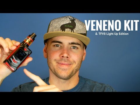 Part of a video titled SMOK VENENO KIT [Light Up Mod AND Light Up Tank Combo!]