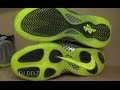 Nike Lil Posite Metallic Silver/Volt GS Model Comparison To Men's Sneaker With Dj Delz
