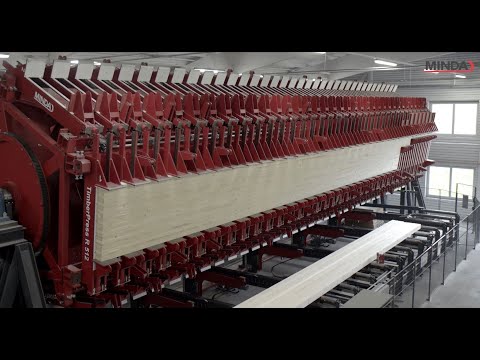 MINDA Brettschichtholzfertigung - Glulam line