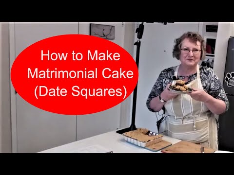 How to Make Matrimonial Cake (Date Squares)
