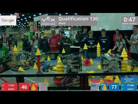 2018 VRC Math Q130 - 1104S 6358C vs 77788J 4305A - 105 to 104