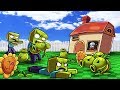 Minecraft PLANTS VS ZOMBIES CHALLENGE ZOMBIE HORDE ATTACKS