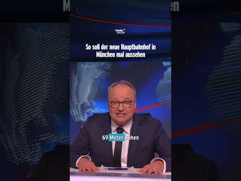 So soll der neue Hauptbahnhof in München mal aussehen | heute-show #shorts