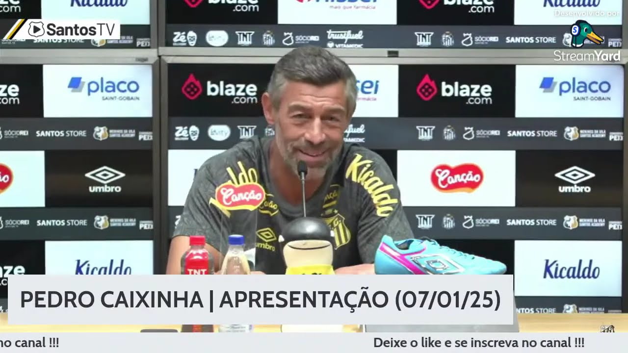 APRESENTAÇÃO DE  PEDRO CAIXINHA NO SANTOS - 07/01/25