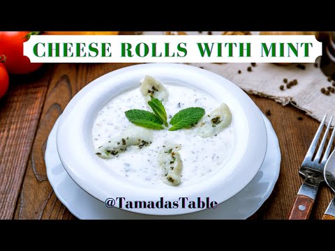 Cheese Rolls with Mint - Gebjalia