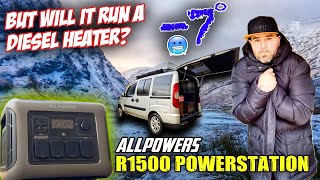 Vanlife: SURVIVING -7 using Allpowers R1500 Portable Power Station / FULL REVIEW
