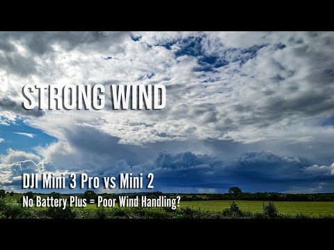 DJI Mini 3 Pro with Standard Battery vs Mini 2  Strong Wind Test