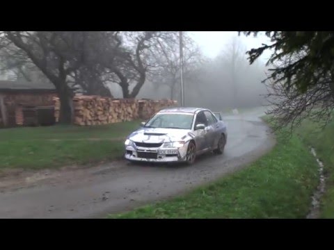 Piotr Kudłacz / Rafał Szerszeń - Mitsubishi Lancer EVO 8 - KJS 4 Rajd Krośnieński 10-04-2016 Krosno