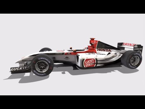 BAR Honda 2004 F1 Car Model in 3D!