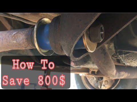 How to install Radius Arm Bushings on a Ford E350 Camper