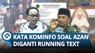 INI KATA Menkominfo Dicecar DPR soal Azan di TV Diganti Running Text saat Misa Paus Fransiskus