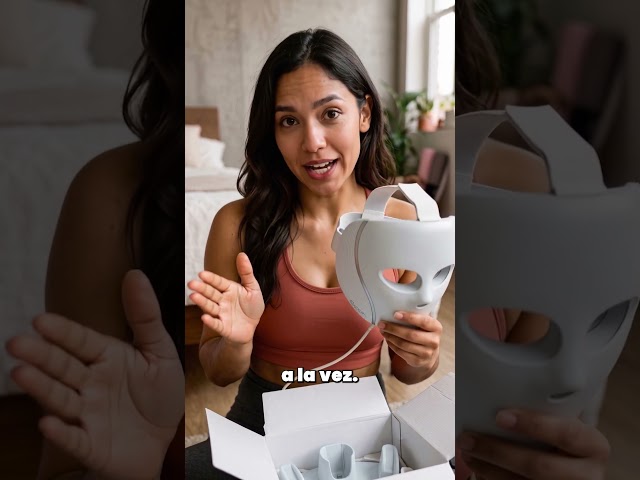 Vídeo relacionado con Shark CryoGlow Mascara LED Facial, antiedad y de limpieza de cutis con tecnología de frío, LED rojo y azul, luz infrarroja, USB-C, mando a distancia, bolsa y correas, lila FW312EUPL
