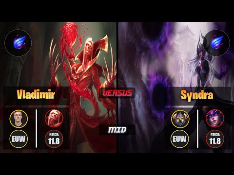 MagiFelix VLADIMIR (Mid) [Phase Rush] VS SYNDRA - Challenger EUW Patch 11.8