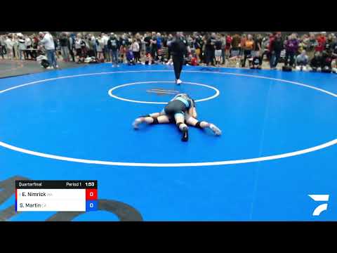 112 Lbs Quarterfinal - Ellanor Nimrick, WA Vs Stevie Joyce Martin, CA E9f2