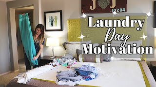 LAUNDRY DAY EVEN WHEN YOU DON'T FEEL LIKE IT // CLEANING MOTIVATION