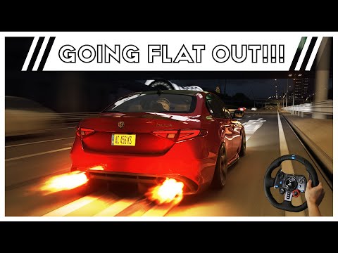 693HP Alfa Romeo Giulia Quadrifoglio | Full Send on Shutoko | Assetto Corsa | Steering Wheel Cam |