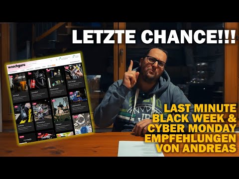 LAST CHANCE: Last Minute Black Week & Cyber ​​Monday product recommendations at Waschguru by Andreas