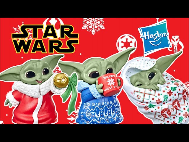 Vídeo relacionado con Sudadera navideña de Mandalorian de Star Wars | Suéter navideño para niños | Sudadera acrílica de Navidad con estampado de Grogu de Star Wars para niños | Regalos de Mandalorian para niños, azul, 8-9