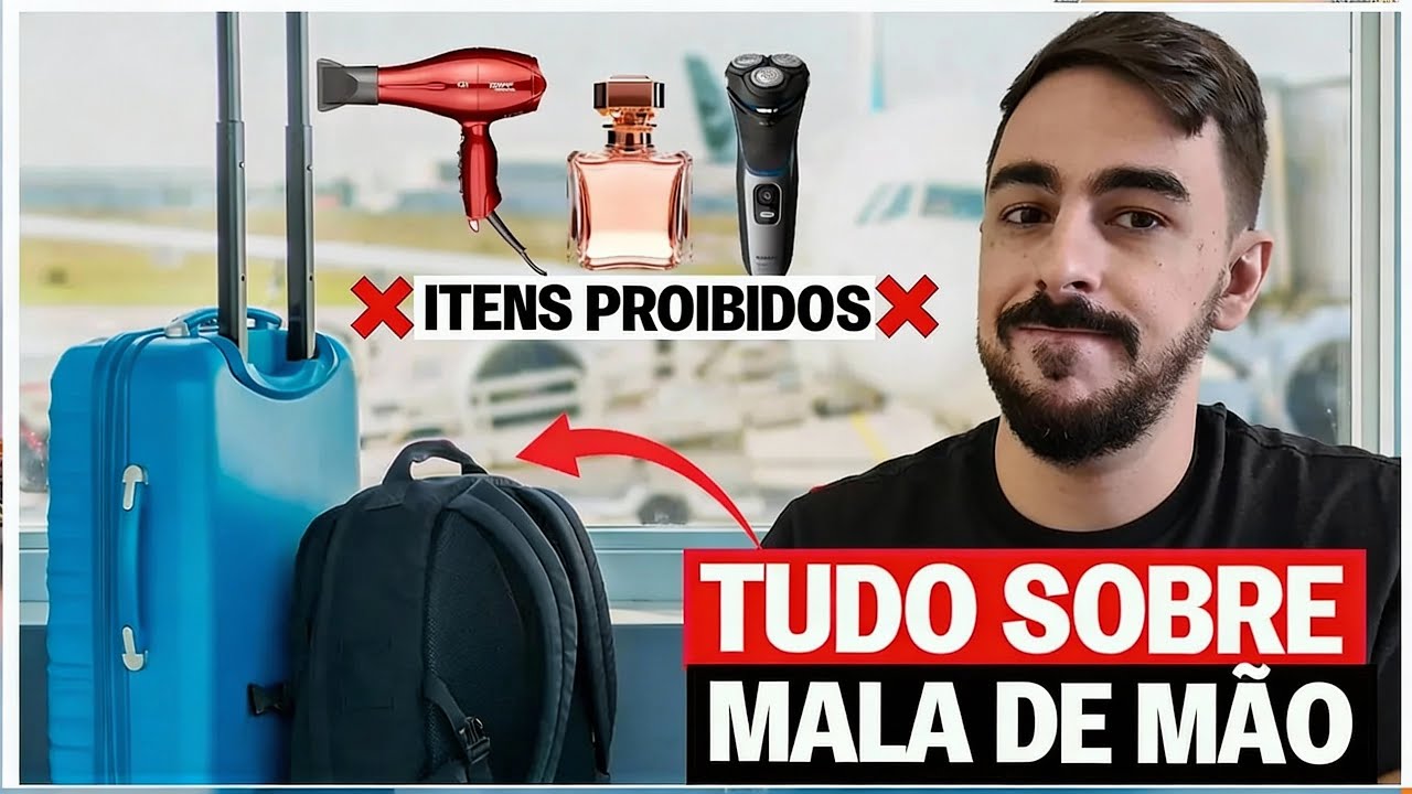 REGRAS MALA DE MÃO 10KG (2024): DÚVIDAS, DICAS, ERROS e ITENS PROIBIDOS | LIMITE BAGAGEM DE MÃO