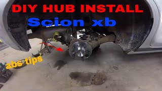 DIY...2008 Toyota Scion XB Rear Hub Replacement Plus ABS Trouble...