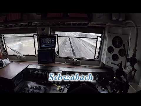 Führerstandsmitfahrt BR 139 aus Lokführersicht von Nürnberg nach Treuchtlingen