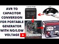 RESTORE NO/LOW POWER OUTPUT IN A SMALL GENERATOR BY CONVERTING AVR TO  CAPACITOR[Brushed Alternator]
