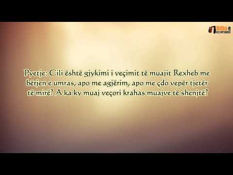 Veçimi i muajit Rexheb me adhurime Shejh Ibën Uthejmini