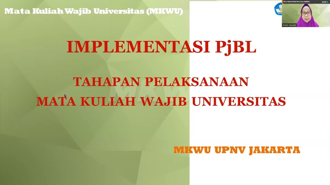 Implementasi PjBL "Tahapan Pelaksanaan MKWU"