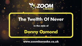 Donny Osmond - The Twelfth Of Never - Karaoke Version from Zoom Karaoke