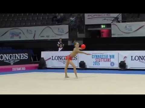 Jazzy Kerber - Ball - 2015 World Rhythmic Gymnastics Championships - Qualification