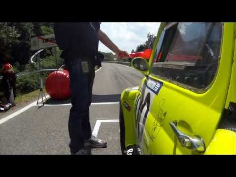 Bondone Fiat 500 Kawasaki Race car zx12r Proto P2 2013 Salita slalom baitoni bondone Onboard Gopro