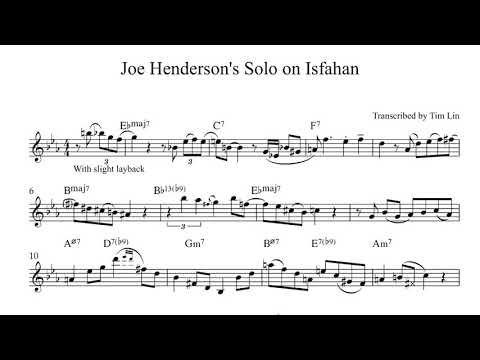 Joe Henderson's Solo on Isfahan