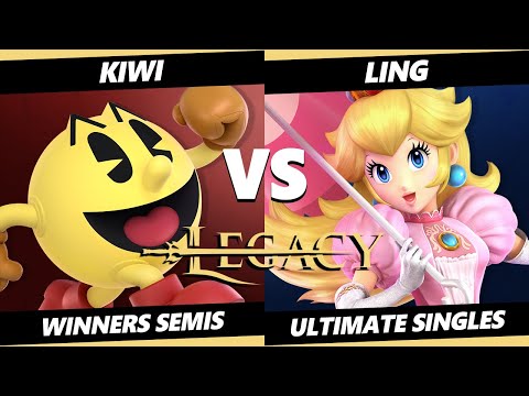 Legacy 1 Winners Semis - Kiwi (Pac-Man) Vs. Ling (Peach) SSBU Ultimate Tournament