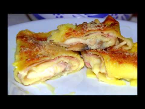 Cannelloni ripieni con funghi e speck