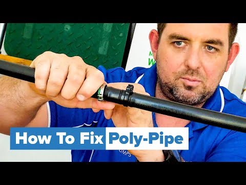 How Do I Fix A Hole In Poly Pipe?