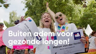 Buiten adem voor gezonde longen: 🫁dit was de 4Daagse! 🏃‍♂️💙