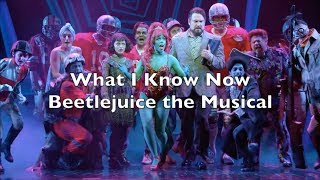 Beetlejuice the Musical - What I Know Now Lyrics