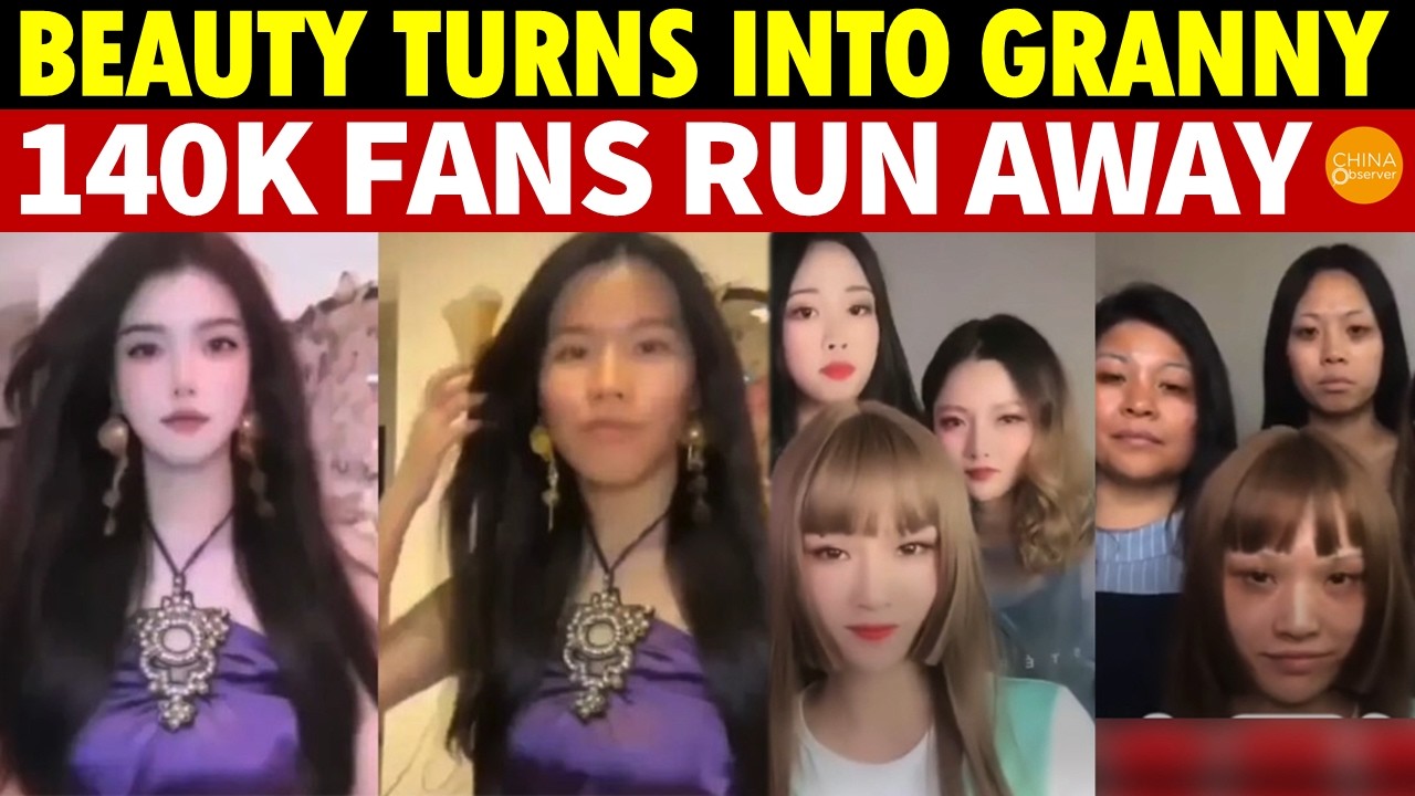 Live Filter Fails! Chinese Beauty Turns into Granny, 140k Fans Run Away!