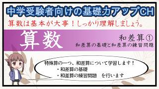 [中学受験] 算数の勉強【和差算①】解説中心、練習問題